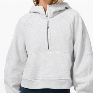 Lululemon 1/4 zip cropped scuba hoodie